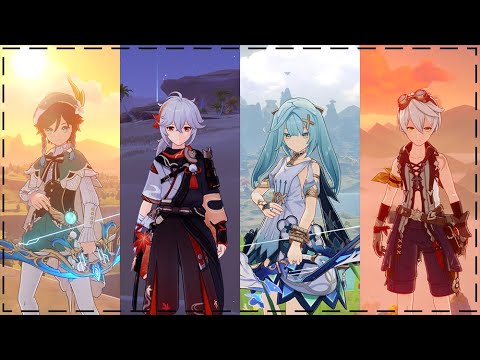 [Genshin impact] Abyss 3.6 Top | C6Kazuha Dps. Continuous Speedrun 74sec.