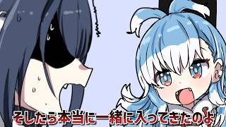 【手描き】自由奔放なこぼに悩まされるカリオペとクロニー【ホロライブID/ホロライブEN/こぼかなえる/森カリオペ/オーロクロニー/切り抜き】