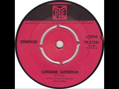 UK New Entry 1966 (389) Donovan - Sunshine Superman