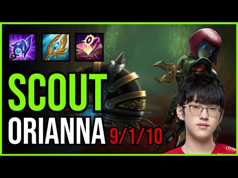 SCOUT - ORIANNA vs YONE Mid - KR Grandmaster - Patch 11.3 QUADRAKILL