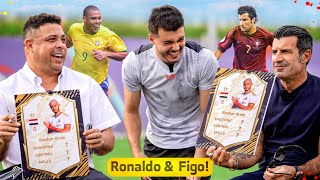 لقاء استثنائي مع رونالدو الظاهرة و لويس فيجو! | قيّموا مهاراتي!!????????