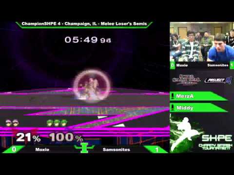 [ChampionSHPE 4] Moxie (C. Falcon) vs. Samsonites (Marth) Melee Loser's Semis