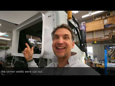 Expedition Camper--Installing the fiberglass pass thru