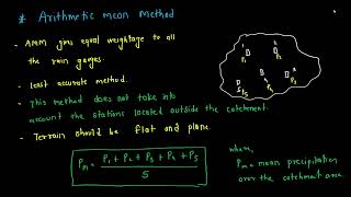 15. Mean Precipitation Arithmetic mean method || Water Resource Engineering
