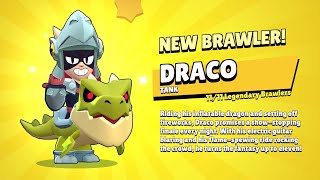 The New legendary Draco Gameplay!🦖 - Brawl Stars Sneak Peek