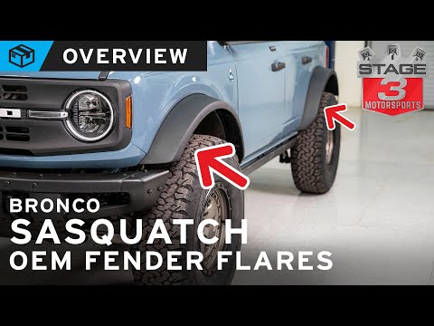 21-24 Bronco Ford OEM Sasquatch Fender Flares Overview