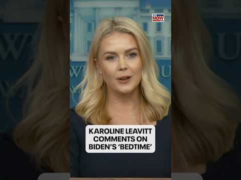 Video | White House Press Secretary Karoline Leavitt takes shot at Biden's 'bedtime'