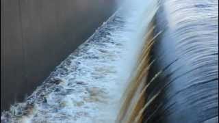 preview picture of video 'Kielder Water Overflow, Northumberland Flood'