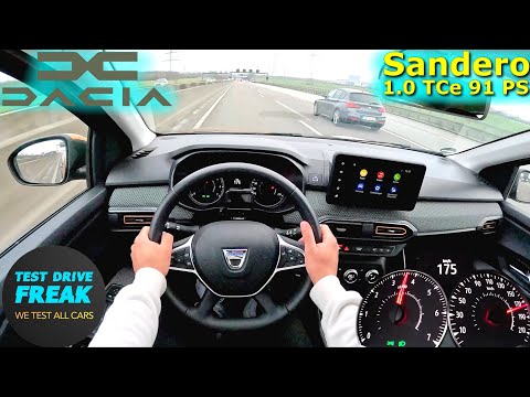 Thumbnail for 2022 Dacia Sandero Stepway TCe 90 91 PS TOP SPEED AUTOBAHN DRIVE POV by Dacia Sandero
