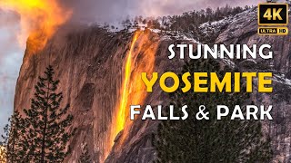 Yosemite National Park California 4K Waterfalls Drone - Yosemite National Park Firefall Travel Vlog
