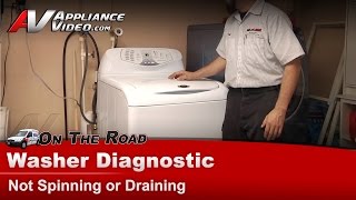 Washer Not Spinning or Draining - Repair & Diagnostic, Whirlpool, Maytag, Sears, Kenmore, Roper - FAV6800AWW