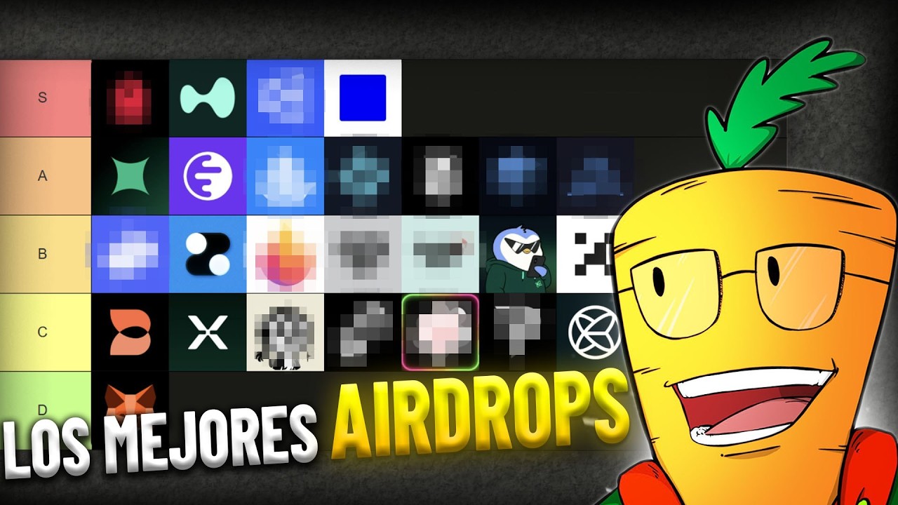 Tier List de los MEJORES AIRDROPS de 2026 🚀 | Ranking y oportunidades