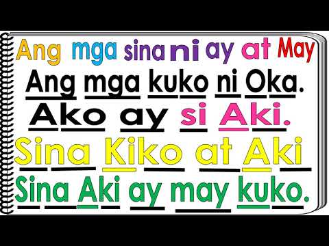 Unang Hakbang sa Pagbasa (Aralin  9)