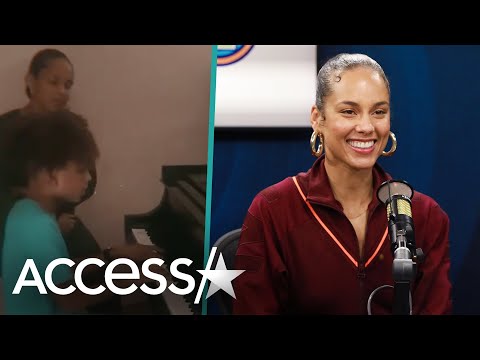 Alicia Keys Sings As Son Egypt Impressively Plays Piano