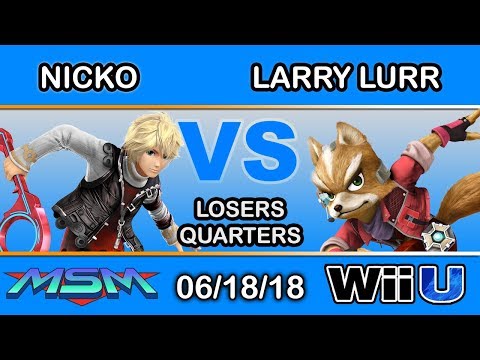 MSM 151 - FAD | Nicko (Shulk) Vs. MSF | Larry Lurr (Fox) Losers Quarters - Smash 4