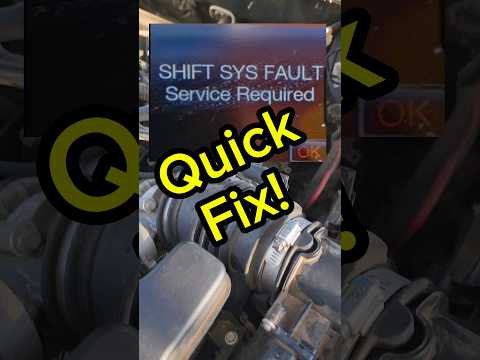 Easily Fix Shift System Fault by installing a New Automatic Transmission Shift Cable Bushing.