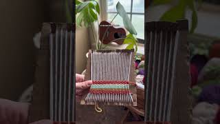 Woven Coaster Tutorial 🧶✨ Beginner Friendly Cardboard Loom Weaving!