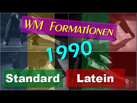 💃🏻🕺🏻 1990 WM Latein- u. Standard-Formationen