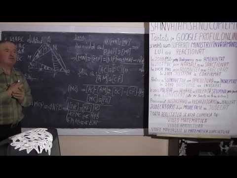 Lectia 199 - Triunghiul - Geometrie Plana - Meditatii Gratuite la Matematica cu Proful Online