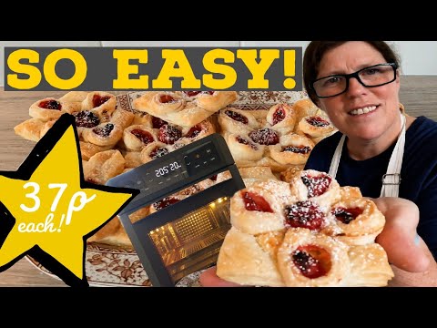 easy DANISH delights recipe, raspberry & lemon and less than 40p each!!
