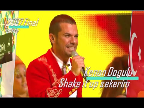 eurovision 2007 Turkey 🇹🇷 Kenan Dogulu - Shake it up sekerim ᴴᴰ
