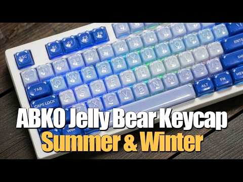 구독자 6대 이벤트🎁 이게 키캡이야 젤리야? 역대급 귀여움 주의! 앱코 젤리베어 섬머 &amp; 윈터 키캡
