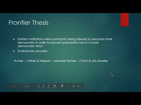 Frederick Jackson Turner's Frontier Thesis