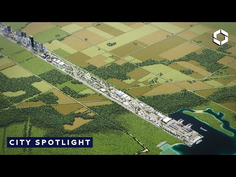 Inside The Line Project — A Linear City in Cities Skylines 2