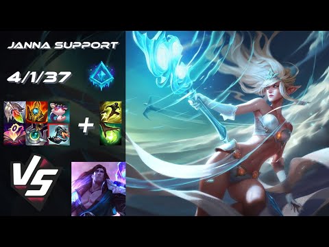 SUPPORT Janna vs Taric - EU Grandmaster Patch 25.24