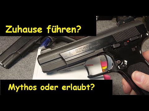 Is it really legal to carry a sporting weapon or hunting weapon at home? Weapons Act