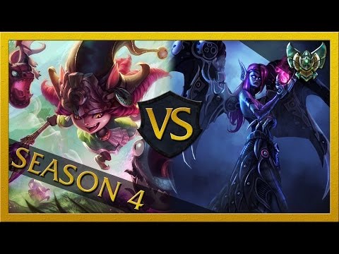 LoL Season 4 Ranked #023 - Lulu vs. Morgana [Support] [Platinum] [German]