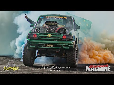 LUXIFER TEARS UP THE BURNOUT PAD AT SUMMERNATS 35