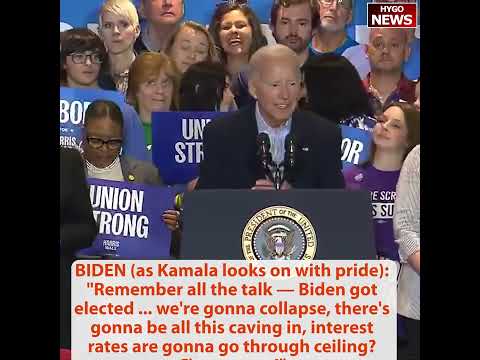 BIDEN we're gonna collapse, all this caving in, interest rates gonna go thru ceiling? C'mon, man!
