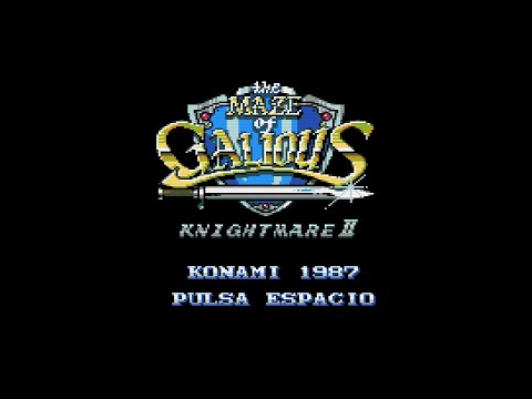 Knightmare II. The Maze of Galious (Enhanced Version 1.04). MSX2/SCC. VictorM 2022. Full Playthrough
