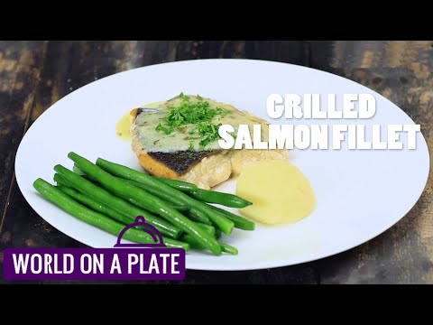 How to make Grilled Salmon Fillet | World on a Plate | Manorama Online Recipe