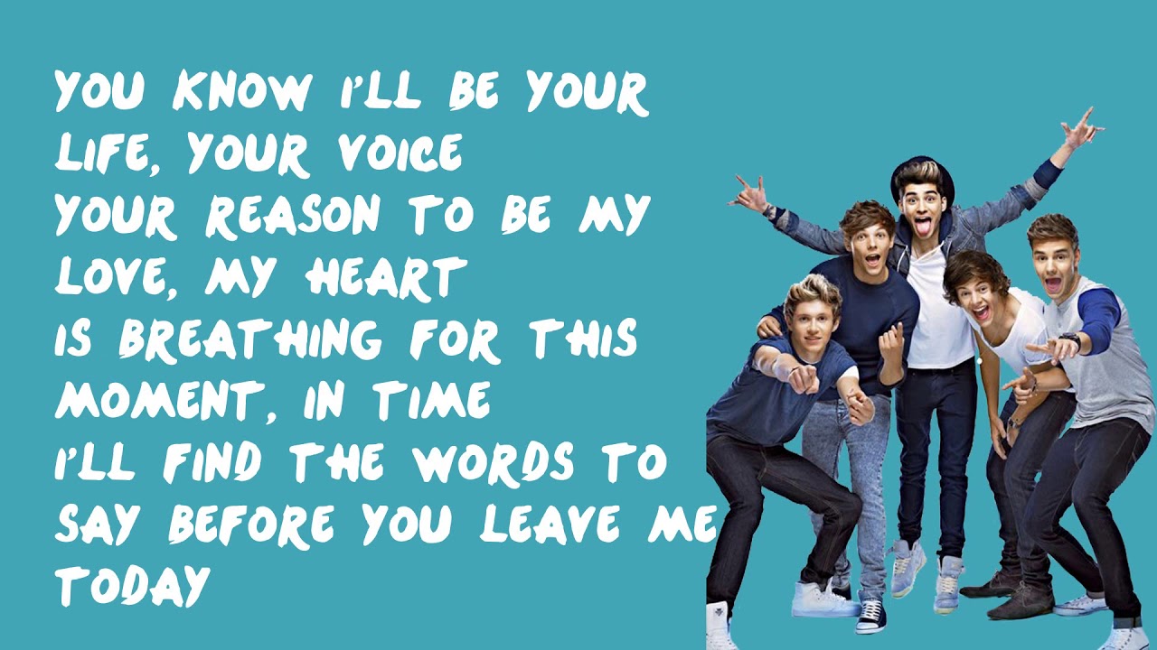 One direction - moment lyrics
