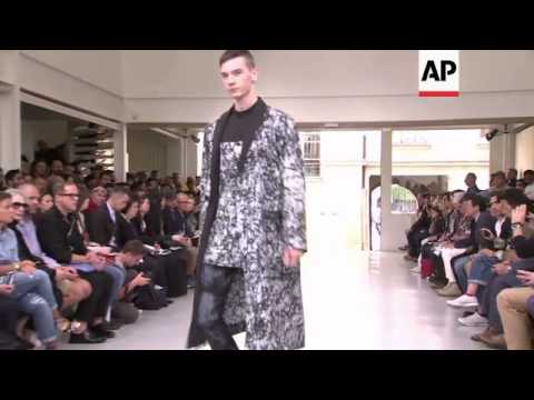 Issey Miyake new designer shows his first men's collection in Paris