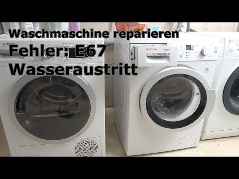 Waschmaschine reparieren Bosch Avantixx 7 | Fehler e63 und Wasseraustritt