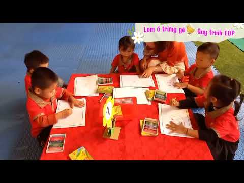 HOẠT ĐỘNG KHÁM PHÁ QUẢ TRỨNG (QUY TRÌNH 5E) VÀ LÀM Ổ TRỨNG GÀ (EDP) - LỚP MẪU GIÁO GHÉP 4+5 TUỔI