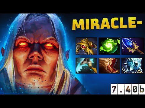 MIRACLE- INVOKER 1v9 SMURFING 🤯 | PURE SKILL, NO MERCY | 7.40b