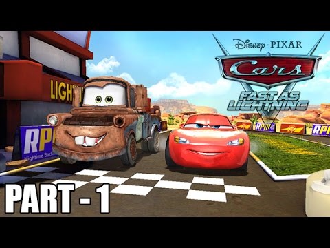 Cars: Fast as Lightning Android/iOS Gameplay Walkthrough Part 1 - Lightning McQueen vs Mater