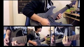Video thumbnail for Amon Amarth--Destroyer of the Universe guitar cover (Ibanez RGIF7 fanned fret 7/Emg 808X) by Wilson Thrasher