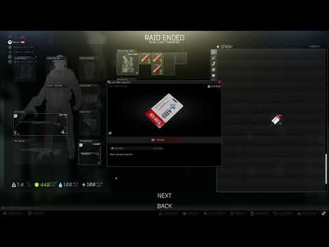 Red keycard on scav