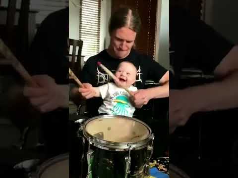 world's youngest death metal drummer #deathmetal #blastbeats #baby #archspire