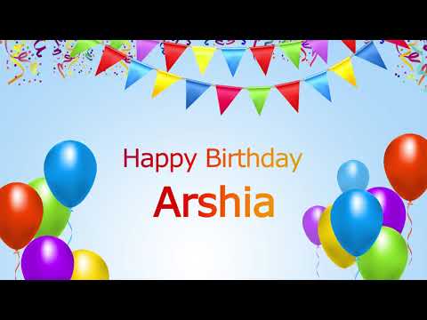 Happy Birthday Arshia