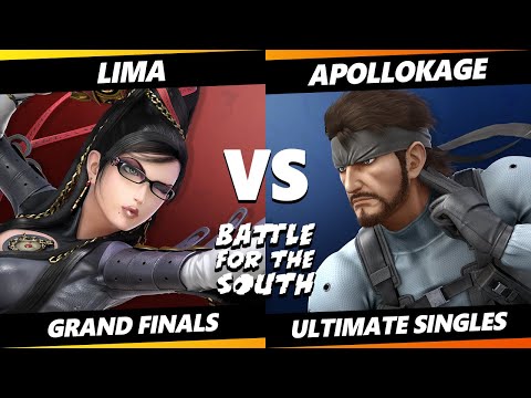 Battle for the South GRAND FINALS - ApolloKage (Snake) Vs. Lima (Bayonetta) Smash Ultimate - SSBU