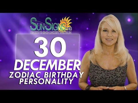 December 30th Zodiac Horoscope Birthday Personality - Capricorn - Part 2