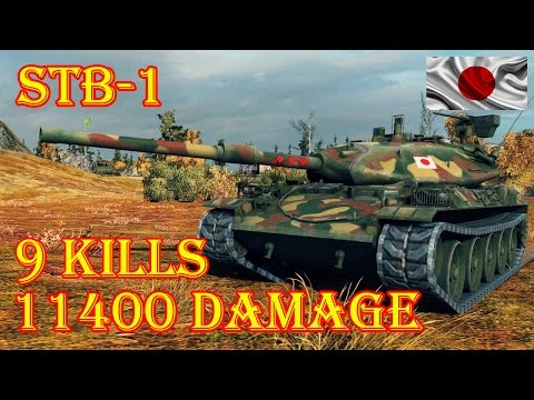 STB-1  9 Kills, 11.4K Damage BEST BATTLE ★ Tundra ★ World of Tanks