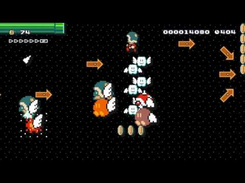 つばさがないのはマリオだけ? by falcon - SUPER MARIO MAKER - No Commentary