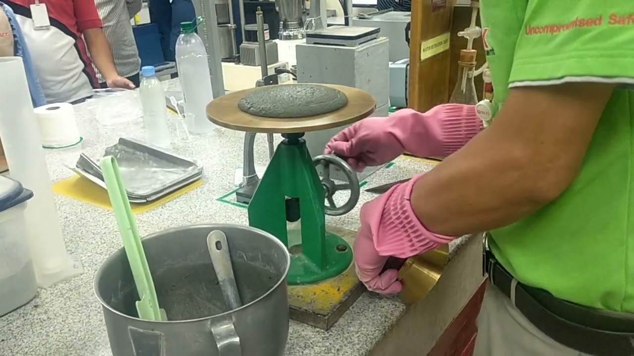 flow table test of cement ASTM standard test